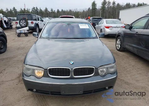 2003 BMW 745Li из США, поврежденный, VIN WBAGN63473DS44532